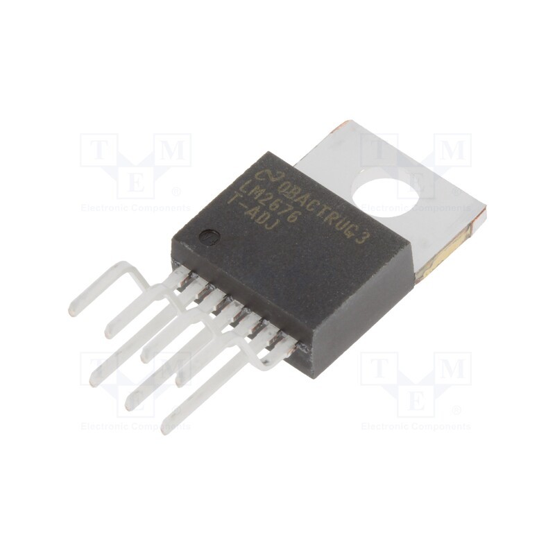 1 pcs x TEXAS INSTRUMENTS - LM2676T-ADJ/NOPB - IC: PMIC, DC/DC converter, Uin: 8÷40VDC, Uout: 1.2÷37VDC, 3A, Ch: 1