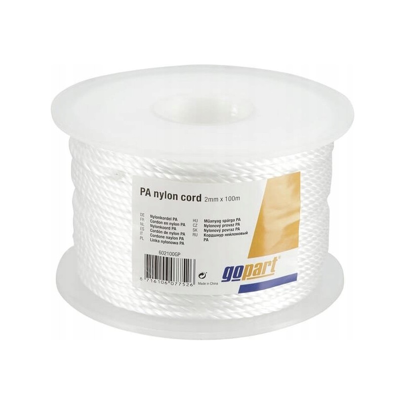 Pa gopart nylon rope 2mmx100 m