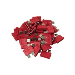 Flat fuse 10A red, pack of 50 pcs