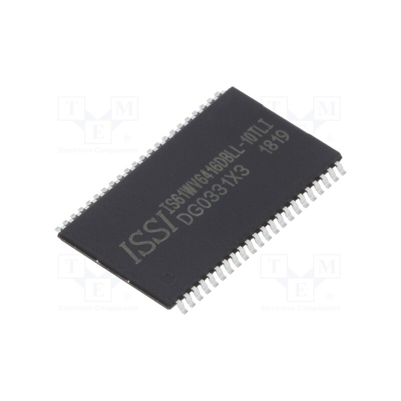 1 pcs x ISSI - IS61WV6416DBLL-10TLI - IC: SRAM memory, 1MbSRAM, 64kx16bit, 2.4÷3.6V, 10ns, TSOP44