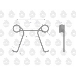 330 original Ursus clutch lever spring