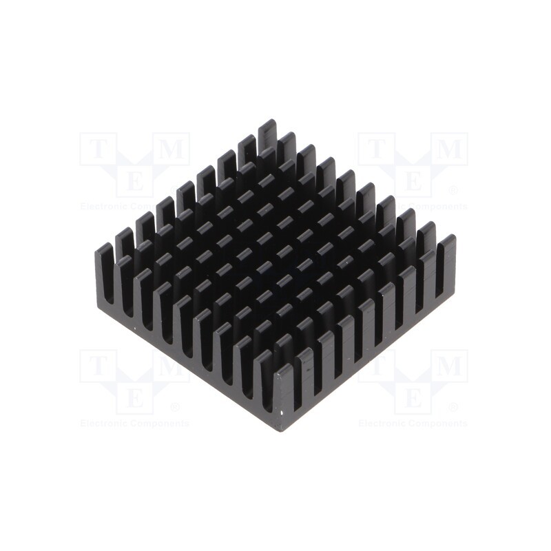 1 pcs x ALUTRONIC - PG3030/10/SE/SF - Heatsink: extruded, grilled, BGA,PGA, black, L: 39mm, W: 39mm, H: 10mm