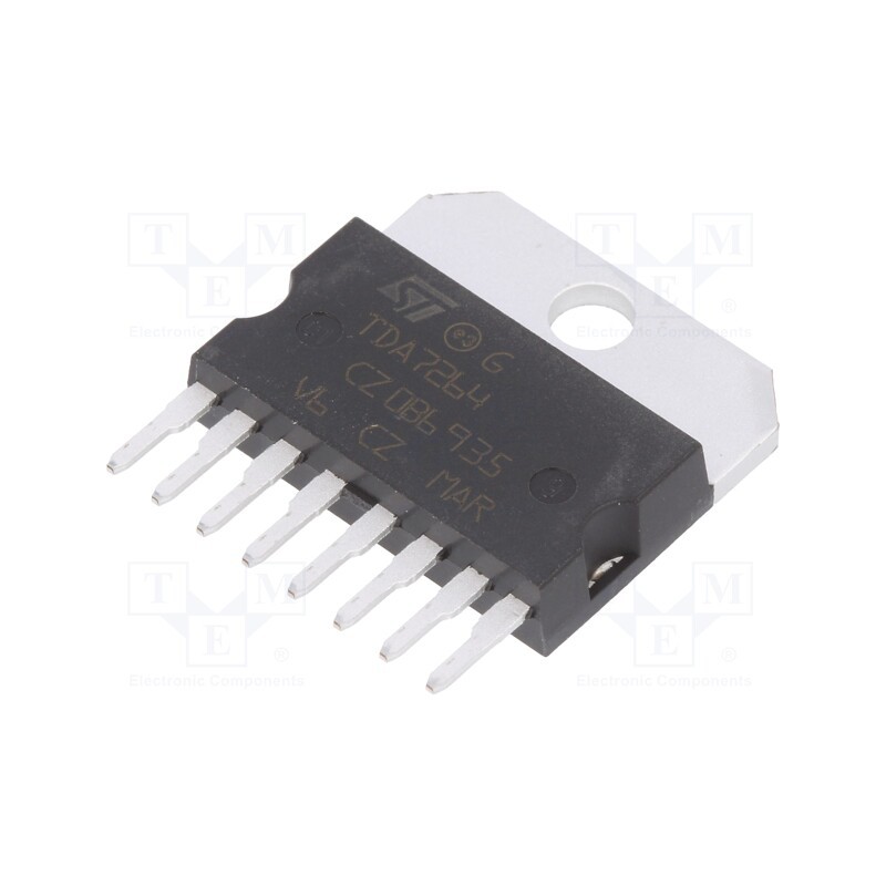 1 pcs x STMicroelectronics - TDA7264 - IC: audio amplifier, Pout: 50W, stereo, 5÷22.5VDC, Ch: 2, MULTIWATT8