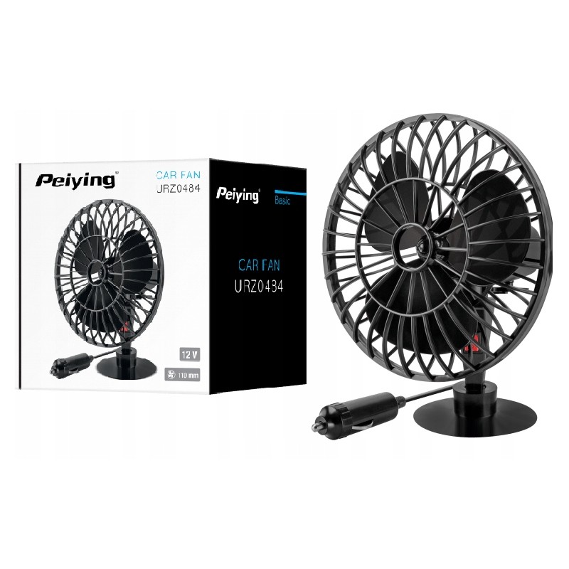 Peiying 12v 5w car fan powerful