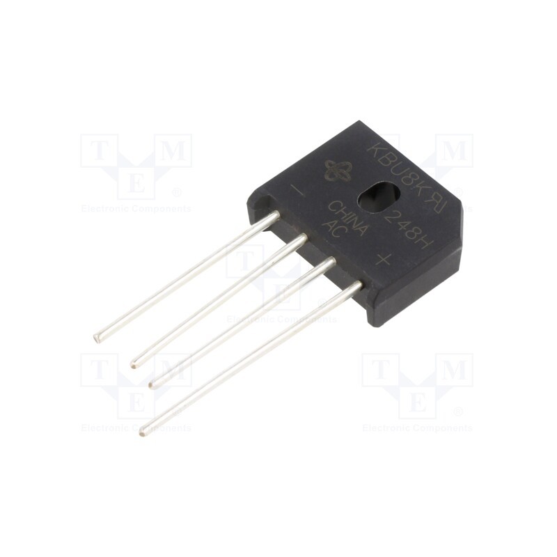 1 pcs x VISHAY - KBU8K-E4/51 - Bridge rectifier: single-phase, Urmax: 800V, If: 8A, Ifsm: 300A