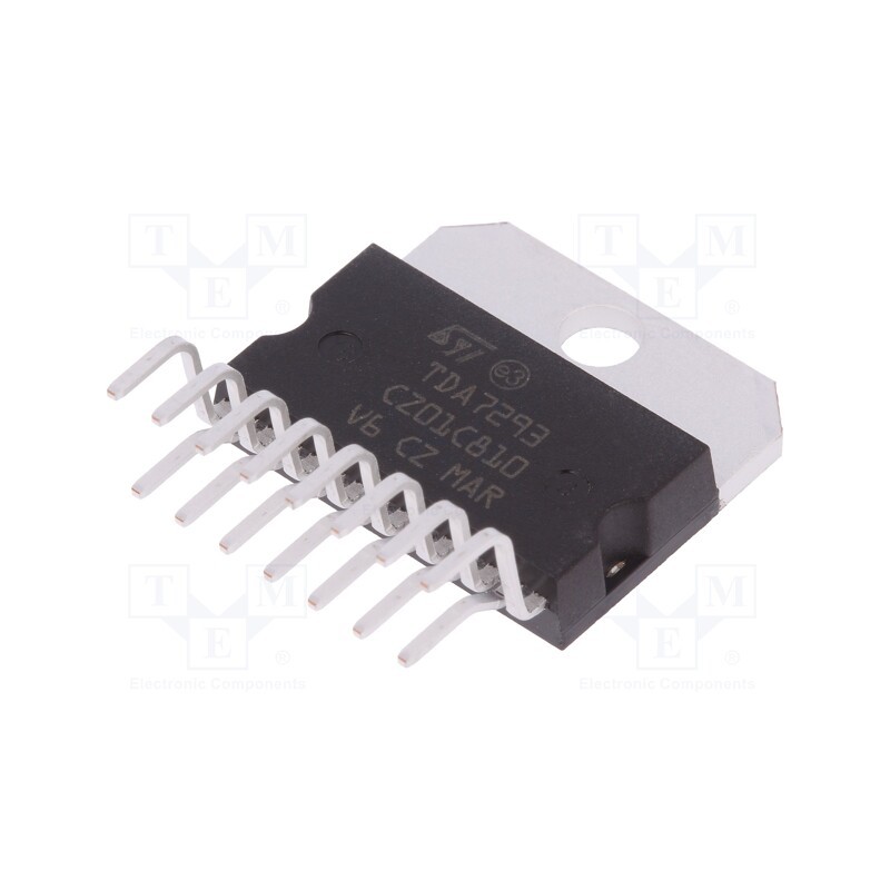 1 pcs x STMicroelectronics - TDA7293V - IC: audio amplifier, Pout: 100W, 12÷50VDC, Ch: 1, Amp.class: AB, 4Ω