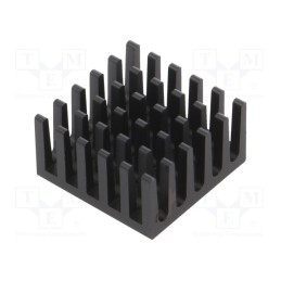 1 pcs x Wakefield Thermal - 624-45AB - Heatsink: extruded, grilled, BGA, black, L: 21mm, W: 21mm, H: 11.4mm