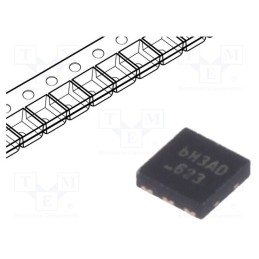 1 pcs x ONSEMI - FDMA6023PZT - Transistor: P-MOSFET x2, unipolar, -20V, -3.6A, 1.4W, MicroFET