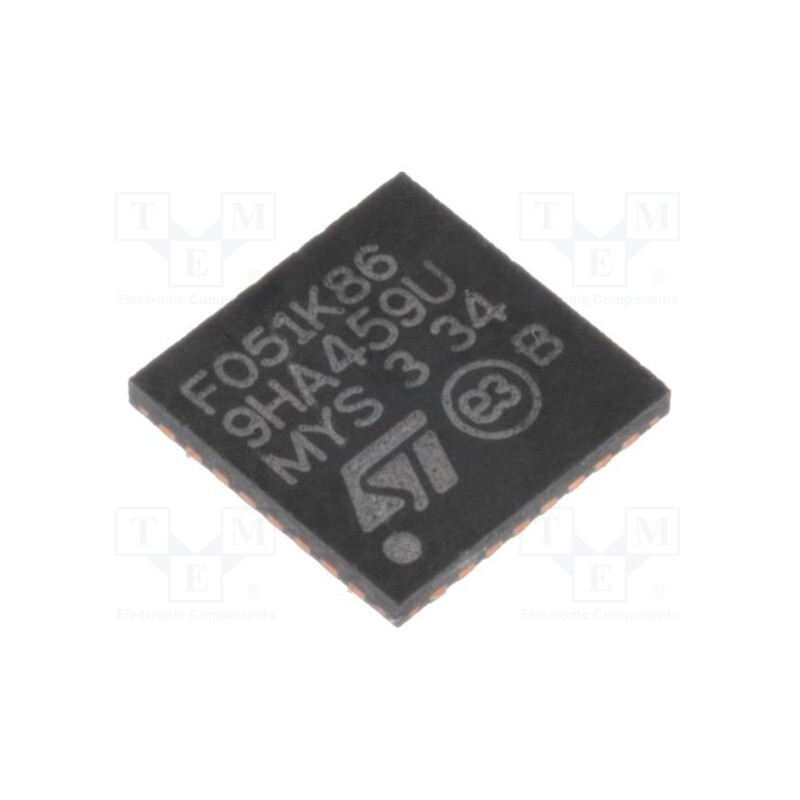 1 pcs x STMicroelectronics - STM32F051K8U6 - IC: ARM microcontroller, 48MHz, UFQFPN32, 2÷3.6VDC
