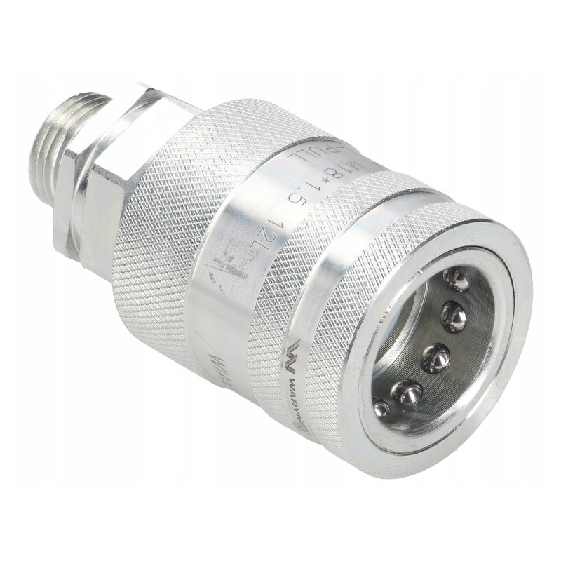 Hydraulic quick connector Euro socket M18x1 5 external