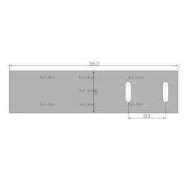 Left rear mudguard strip Kverneland Vulcan