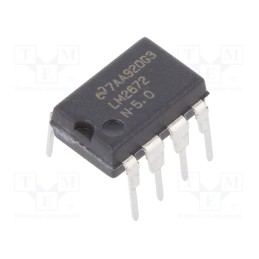 1 pcs x TEXAS INSTRUMENTS - LM2672N-5.0/NOPB - IC: PMIC, DC/DC converter, Uin: 6.5÷40VDC, Uout: 5VDC, 1A, DIP8, Ch: 1