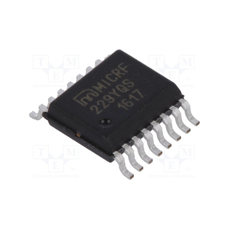 1 pcs x MICROCHIP TECHNOLOGY - MICRF229YQS - IC: RF receiver, serial,transparent, QSOP16, 3.5÷5.5VDC, -112dBm