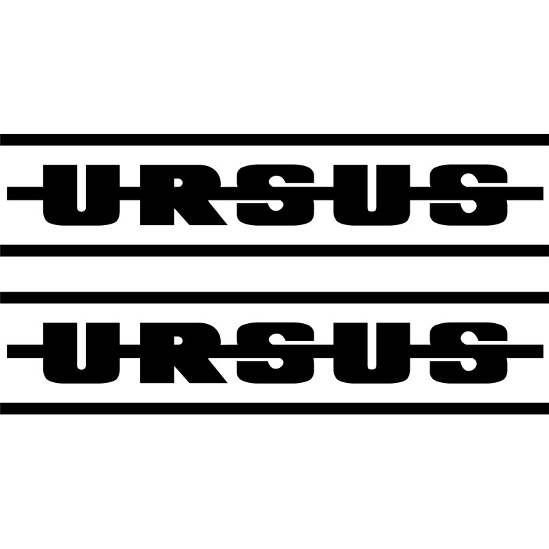 Ursus tractor sticker stickers, 2 pieces, 45 cm