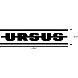 Ursus tractor sticker stickers, 2 pieces, 45 cm