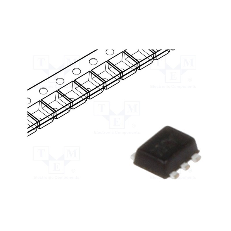 3 pcs x ROHM SEMICONDUCTOR - EMD29T2R - Transistor: NPN / PNP, bipolar, BRT,complementary pair, 50/12V