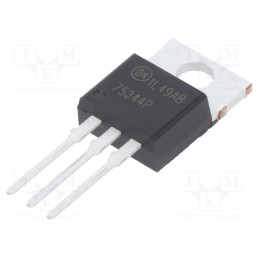 1 pcs x ONSEMI - HUF75344P3 - Transistor: N-MOSFET, unipolar, 55V, 75A, 285W, TO220AB