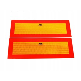 Reflective warning board, 2 pieces, 560x200mm