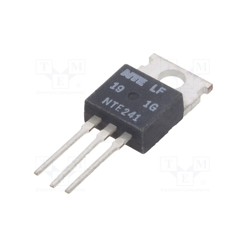 1 pcs x NTE Electronics - NTE241 - Transistor: NPN, bipolar, 80V, 4A, 60W, TO220