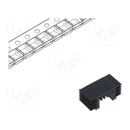 1 pcs x OHMITE - DA-T263-201E-TR - Heatsink: extruded, TO252,TO263, black, L: 12.7mm, W: 25.9mm, D
