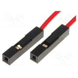 1 set x KAMAMI - CAB/AR - Connection cable, PIN: 1, red, 10pcs, 250mm