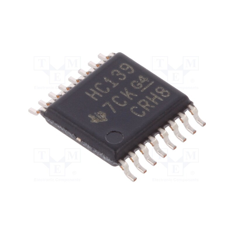 3 pcs x TEXAS INSTRUMENTS - SN74HC139PW - IC: digital, 2 to 4 line,decoder,demultiplexer, Ch: 2, SMD, 2÷6VDC