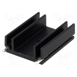 1 pcs x STONECOLD - HS-130-38 - Heatsink: extruded, TO220, black, L: 37.5mm, W: 29mm, H: 12mm, 13K/W