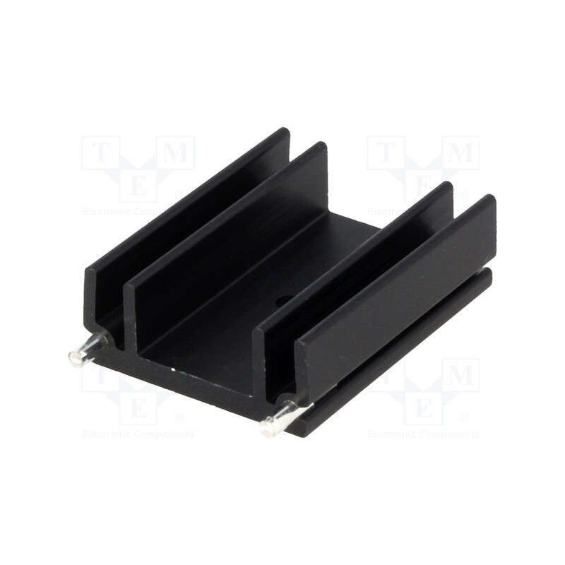 1 pcs x STONECOLD - HS-130-38 - Heatsink: extruded, TO220, black, L: 37.5mm, W: 29mm, H: 12mm, 13K/W