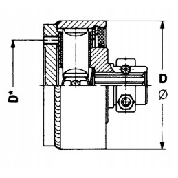 Walterscheid ratchet clutch EK64 22r 1 3 4 z