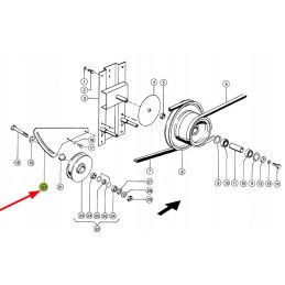 065644 1 tensioner base 4 x 176 x 442 mm
