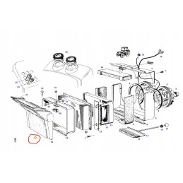 Fendt 300 cabin filter housing damping plates