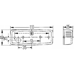 Side marker lamp 12v5wglls w5w