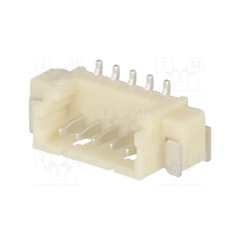 5 pcs x JOINT TECH - A1250WV-S-5P - Socket, wire-board, male, 1.25mm, PIN: 5, SMT, 125V, 1A, tinned