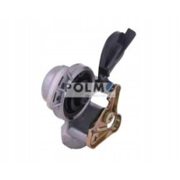 Pneumatic air connector with soft pl valve