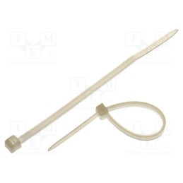 100 pcs x KSS WIRING - CV-080 - Cable tie, L: 80mm, W: 2.4mm, polyamide, 78.5N, natural, Ømax: 19mm
