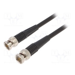 1 pcs x SCHu00dcTZINGER - KO 88-59 / 200 / SW - Test lead, BNC plug,both sides, Len: 2m, black