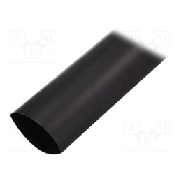 1 pcs x HELLERMANNTYTON - 323-10500 - Heat shrink sleeve, 3: 1, 50mm, L: 1m, black, Wall thick: 2.7mm