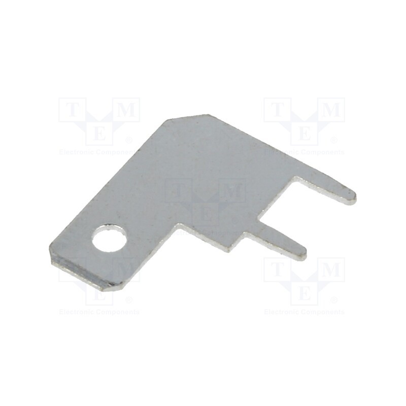 5 pcs x KEYSTONE - 4905 - Terminal: flat, 5.2mm, 0.5mm, male, THT, brass, tinned, angled 90°