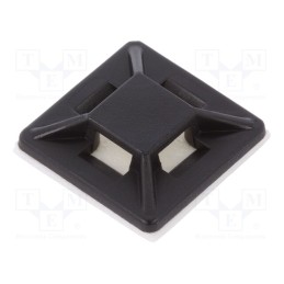 100 pcs x BOSSARD - 3389416 - Holder, self-adhesive, polyamide, UL94V-2, black, A: 19mm, B: 3.5mm