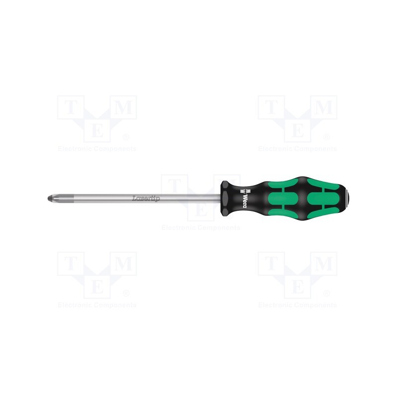 1 pcs x WERA - 5009320001 - Screwdriver, Pozidriv®, PZ3, Kraftform Plus-300