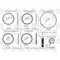 2x C 330 engine repair kit original Ursus