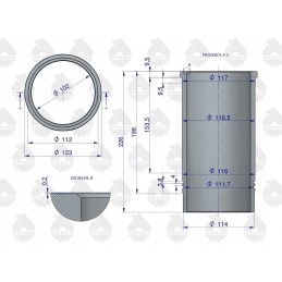 2x C 330 engine repair kit original Ursus