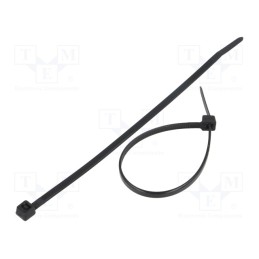 100 pcs x FIX&FASTEN - FIX-S-3.6X150/BK - Cable tie, L: 150mm, W: 3.6mm, polyamide, 177N, black, Ømax: 35mm