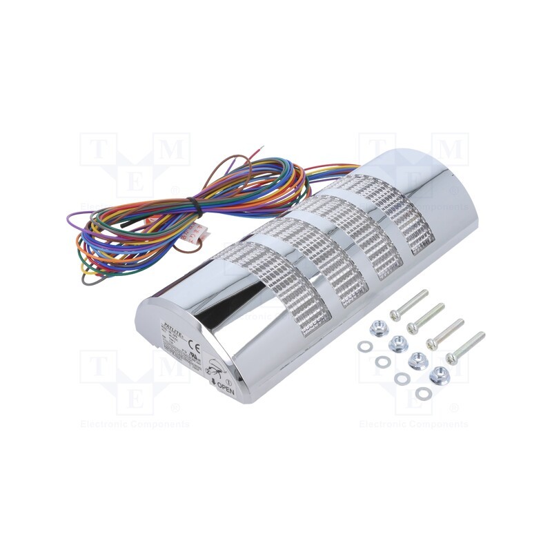 1 pcs x PATLITE - WE-402FB-RYGB - Signaller: signalling column, LED, red/amber/green/blue, 24VDC