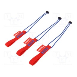 1 set x KNIPEX - 00 50 02 T BK - Fixing strap, 1.5kg, 3pcs.