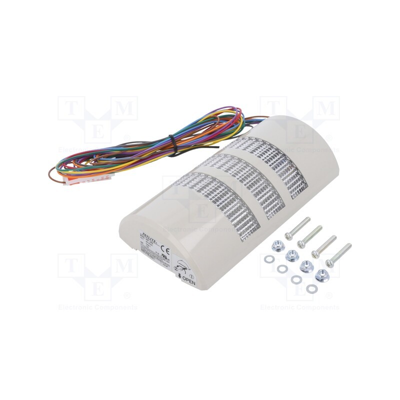 1 pcs x PATLITE - WEP-302FB-RYG - Signaller: signalling column, LED, red/amber/green, 24VDC, 24VAC