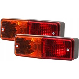 set of triangle rear combination lamps