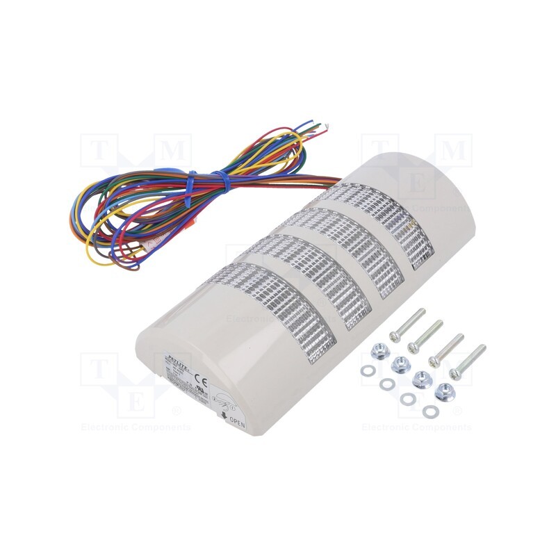 1 pcs x PATLITE - WEP-402FB-RYGB - Signaller: signalling column, LED, red/amber/green/blue, 24VDC