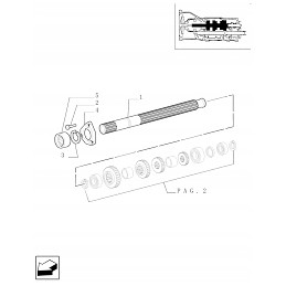 Drive shaft new holland case 5125349