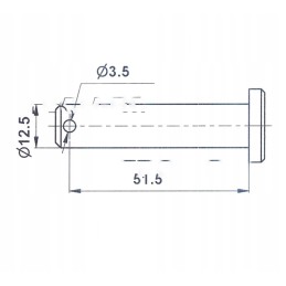 Side chain pin for c 330 50021240 aparts